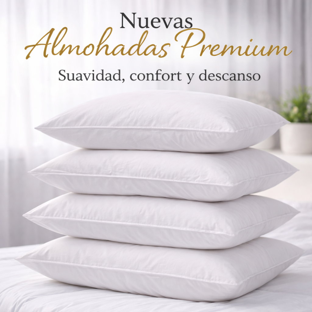 SET X4 Almohadas Premium – ACOLCHADAS Medidas: 50x70cm