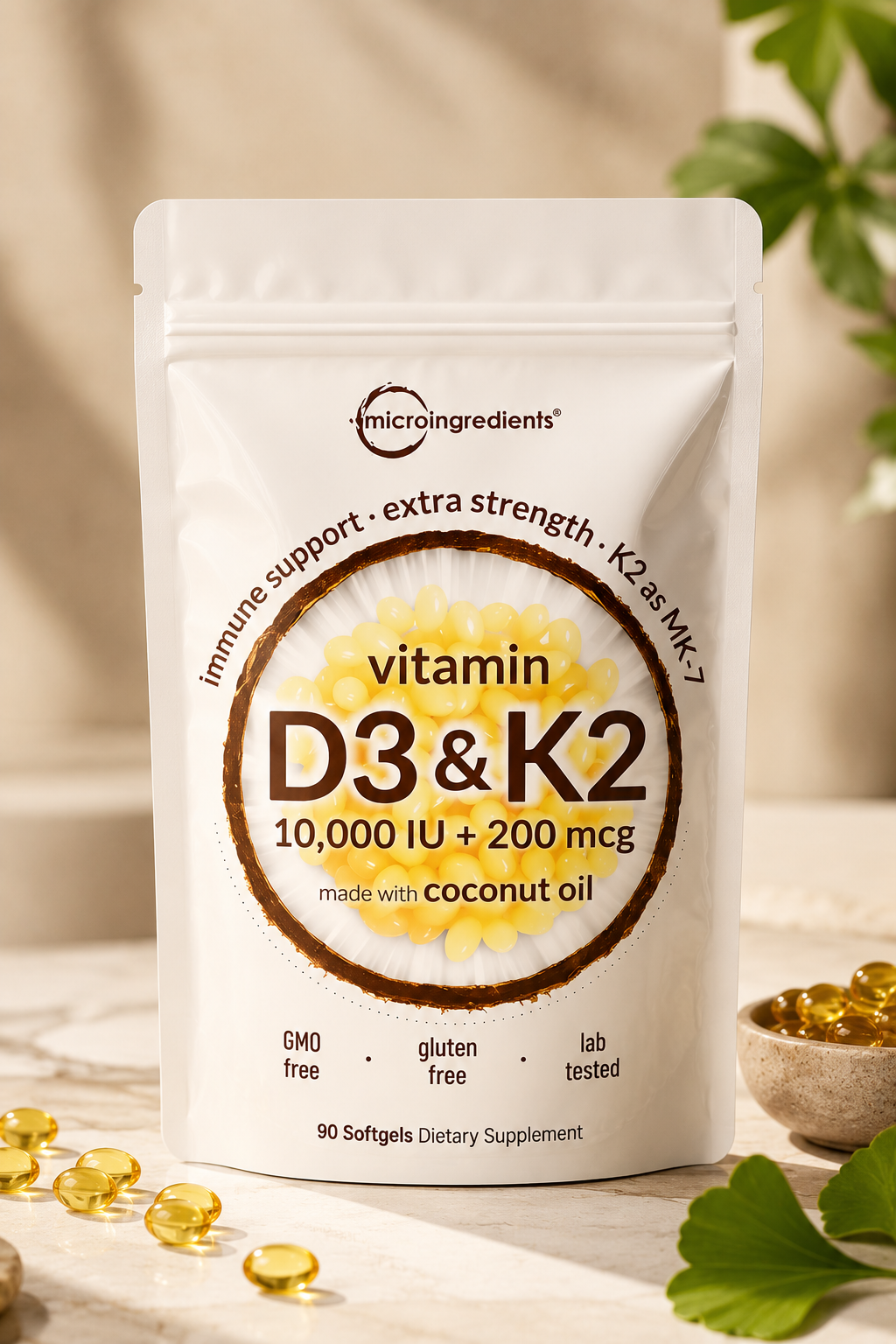 VITAMINA D3+K2 90 CAP -Frena el Dolor y Regenera tus Huesos