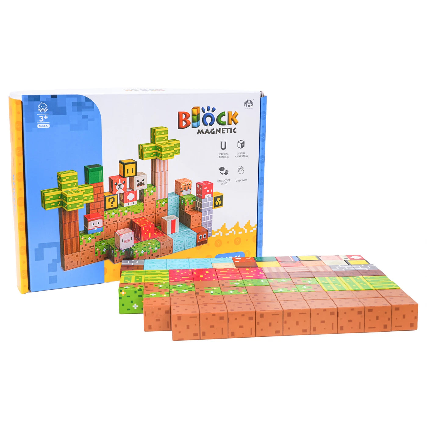 Pixel art estilo Mario Bros/Minecraft – 75 piezas
