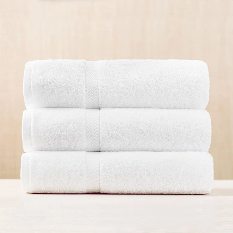 Nuevas Toallas Hotelera Blancas- Medidas 70 X 1.40 370gr  97% Algodon