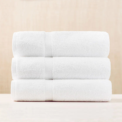 Nuevas Toallas Hotelera Blancas- Medidas 70 X 1.40 370gr  97% Algodon