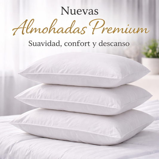NUEVO SET DE 4 ALMOHADAS PREMIUM – DESCANSO PROFUNDO