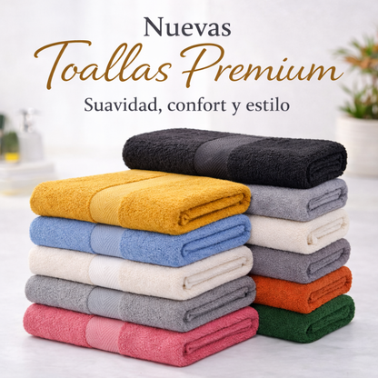 Nuevas Toallas Premium - Medidas 70 X 1.40 380gr Algodon
