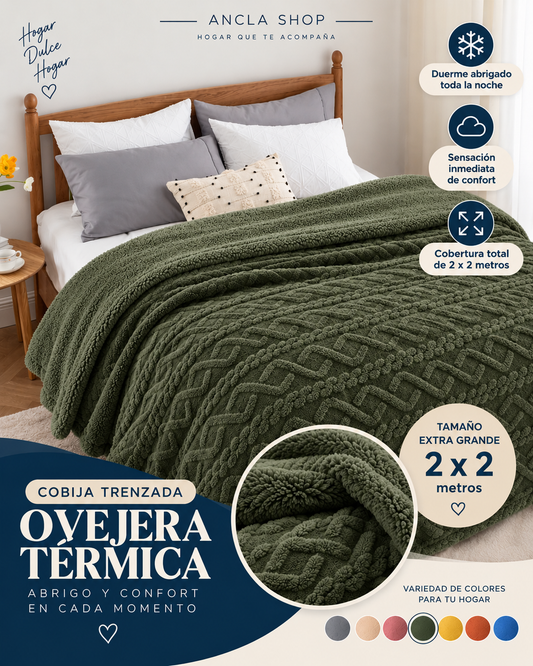 Cobija Trenzada Ovejera– Térmica 1.95x2.15