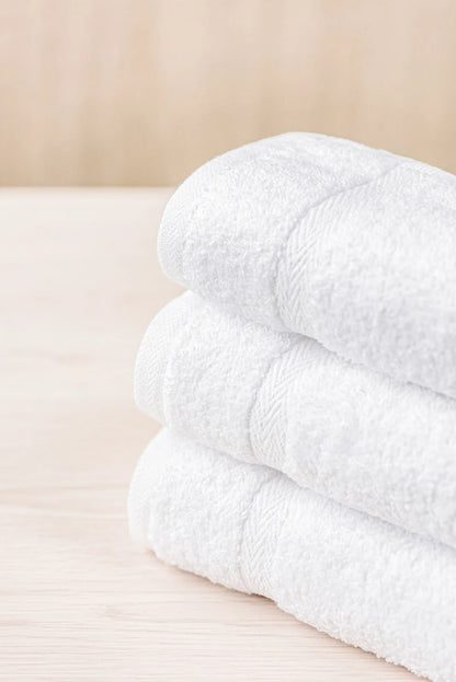 Nuevas Toallas Hotelera Blancas- Medidas 70 X 1.40 370gr  97% Algodon