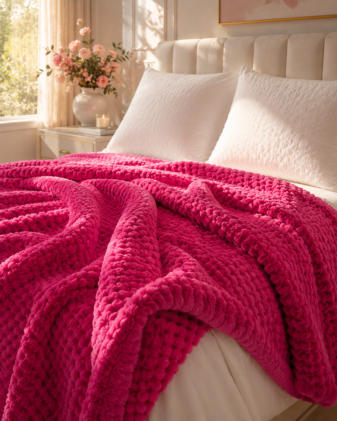 Convierte tu cama en una experiencia de hotel premium-Pack 2 Almohadas + 1 Cobija Piel de Conejo