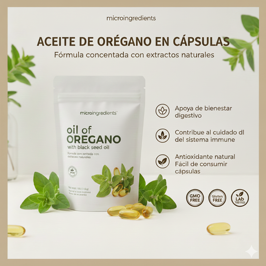Original: Aceite de orégano con aceite de semilla de comino negro-90 Capsulas