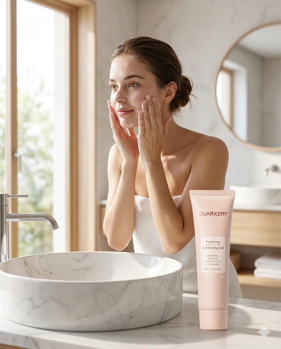 Quarxery Gel Exfoliante Corporal – Autocuidado Suave para Todo el Cuerpo