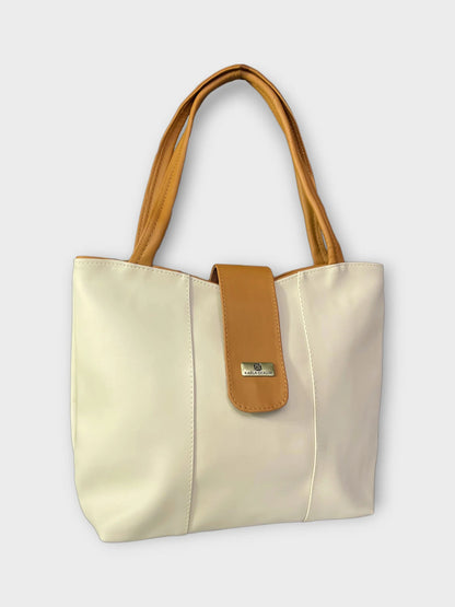 ¡Nuevo! Bolso & Cosmetiquera - Karla Line Beige