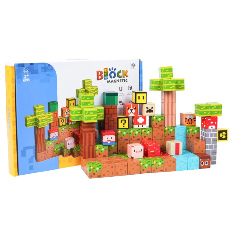 Pixel art estilo Mario Bros/Minecraft – 75 piezas